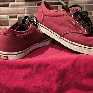 Vans Red Athletic Shoes